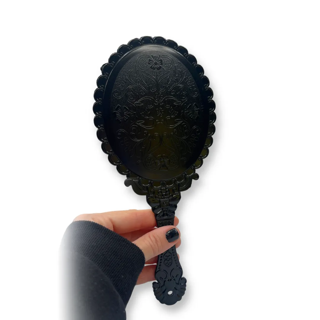 F.A.B. Handheld Mirror miroir à main noir ovale léger