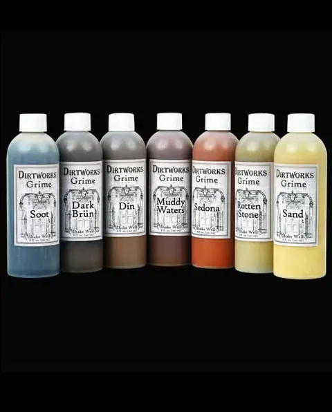 Skin Illustrator Fleet Street Dirtworks Grime Sprays spray salissure huileux