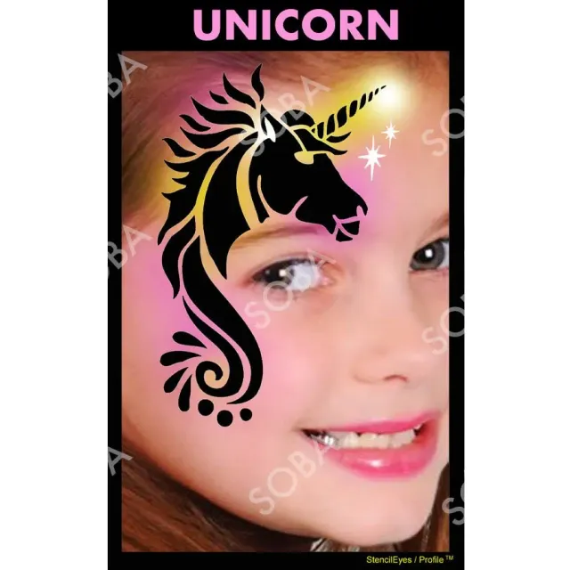 ProAiir StencilEyes Unicorn pochoir visage taille unique