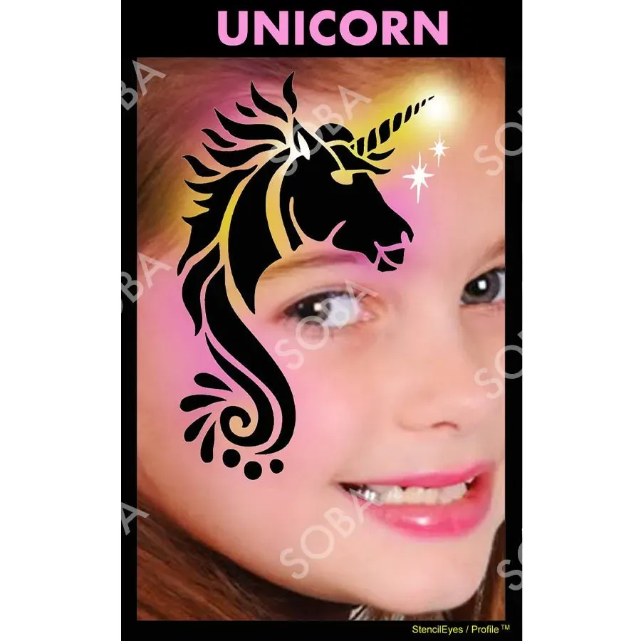 ProAiir StencilEyes Unicorn pochoir visage taille unique