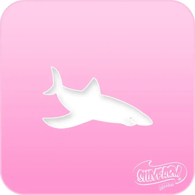 F.A.B. Pink Power Shark pochoir requin océan
