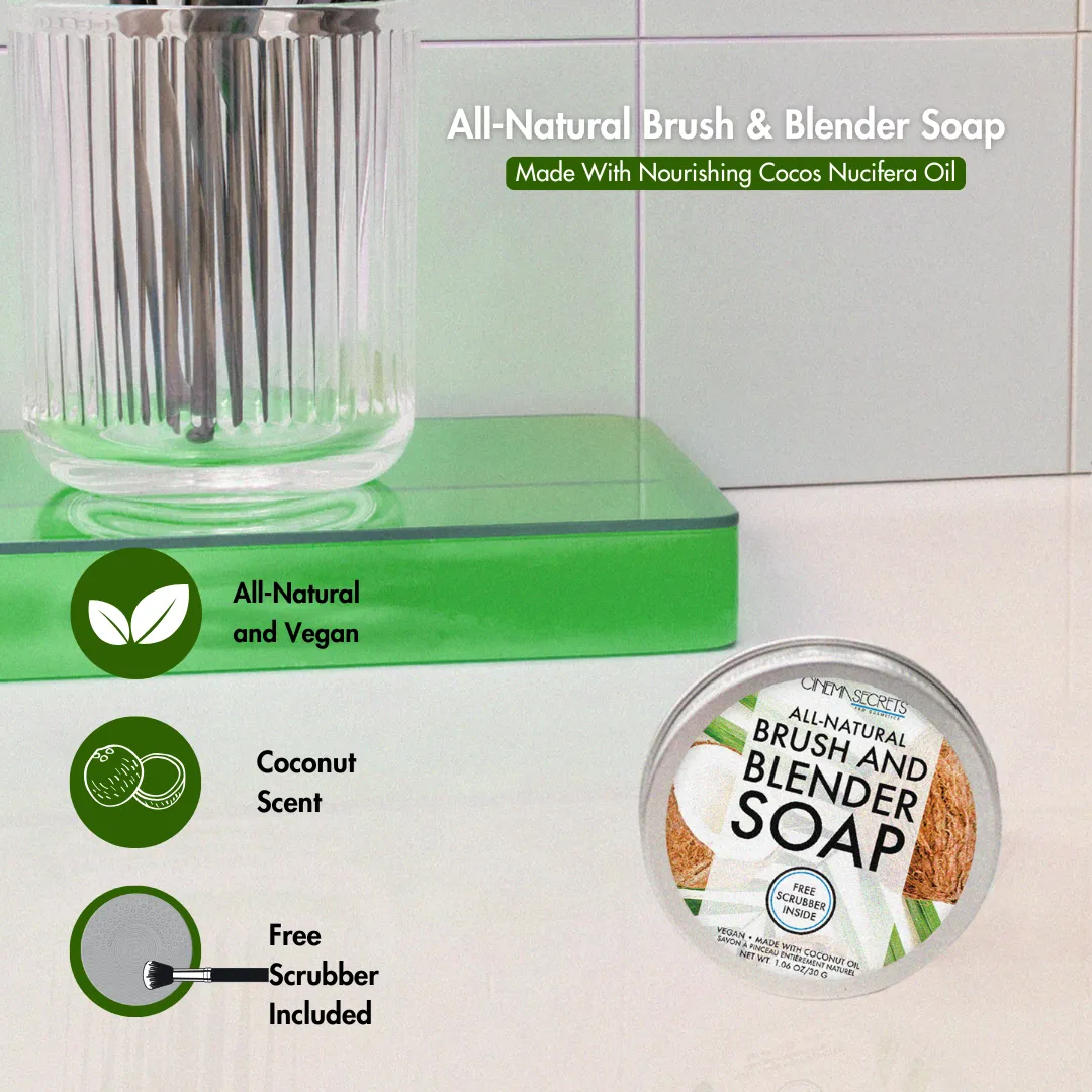 Cinema Secrets savon nettoyant pinceaux vegan mini coco