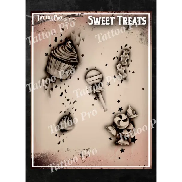 ProAiir Tattoo Pro TPS Sweet Treats pochoir tatouage aérographe