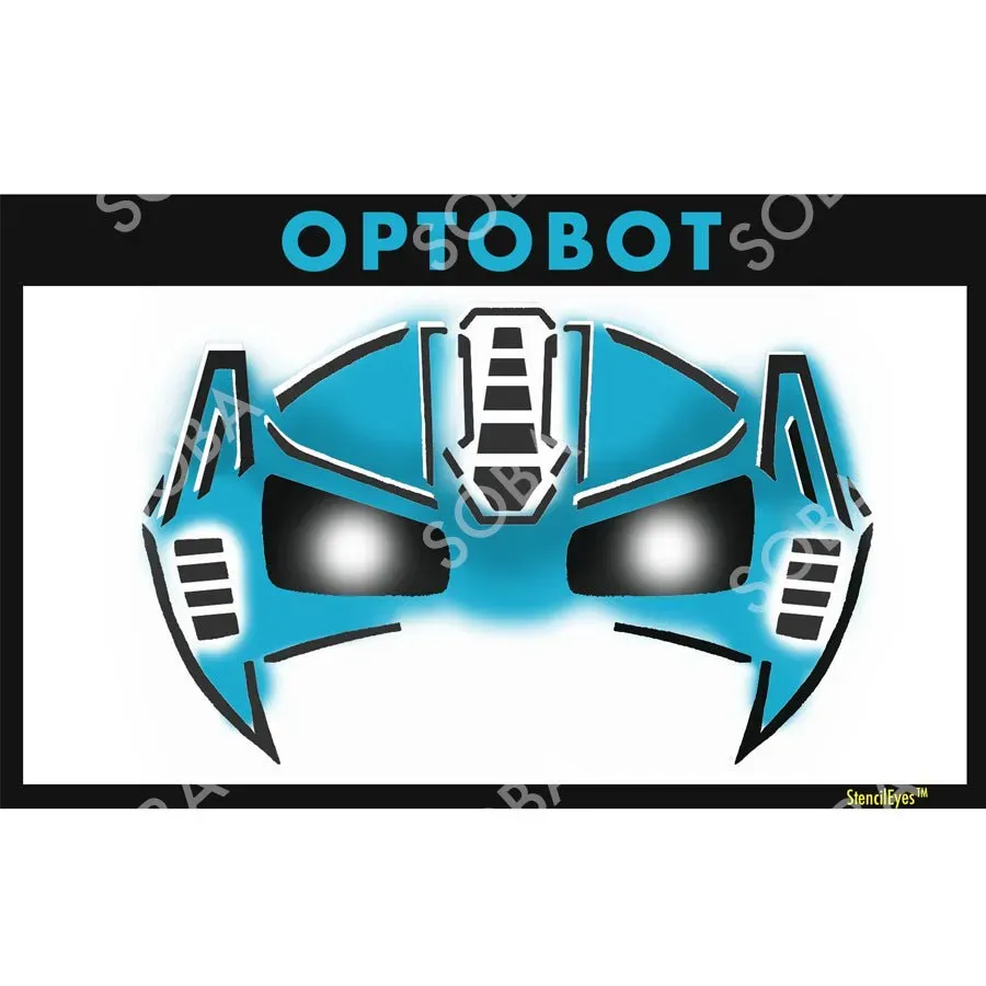 ProAiir StencilEyes Optobot pochoir visage taille enfant robot