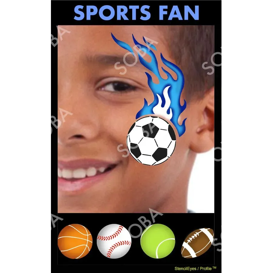 ProAiir StencilEyes Sports Fan pochoir taille unique supporter