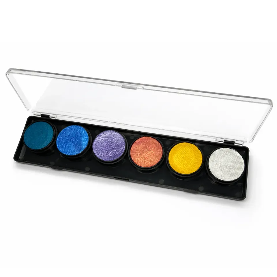F.A.B. 6-Color Shimmer Swirl Palette palette visage 6 couleurs – effets lumineux