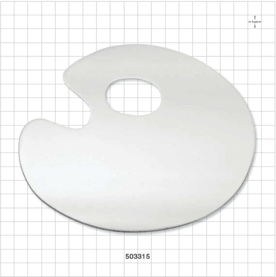 F.A.B. Mixing Palette with Mirror Finish palette mélange inox maquillage