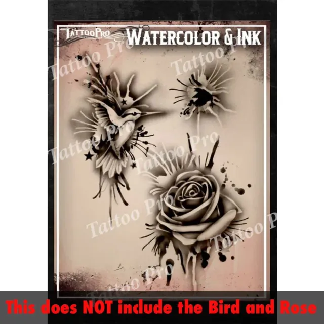 ProAiir TPS Watercolor Splash pochoir tatouage airbrush édition standard