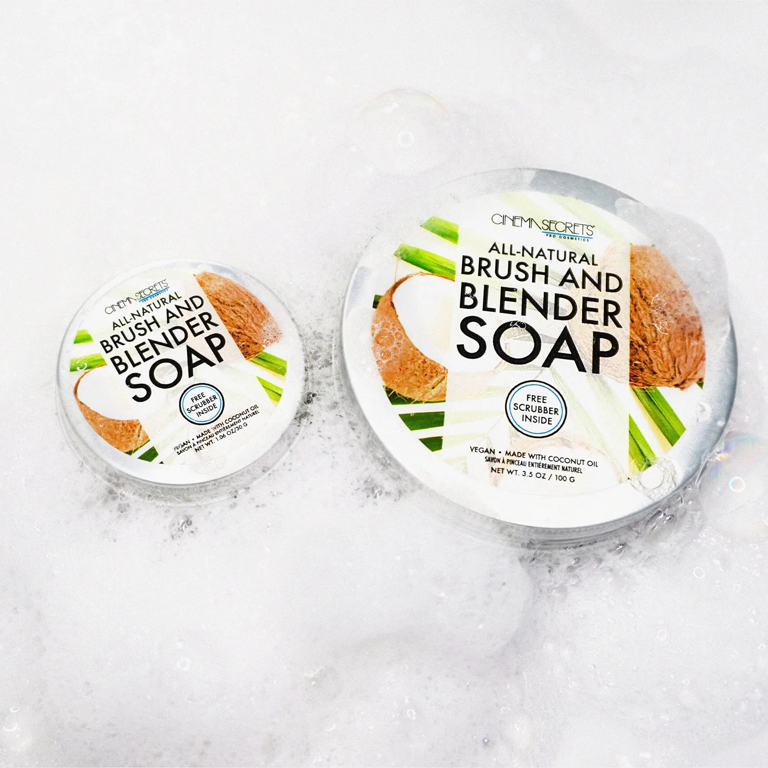 Cinema Secrets savon nettoyant pinceaux vegan mini coco