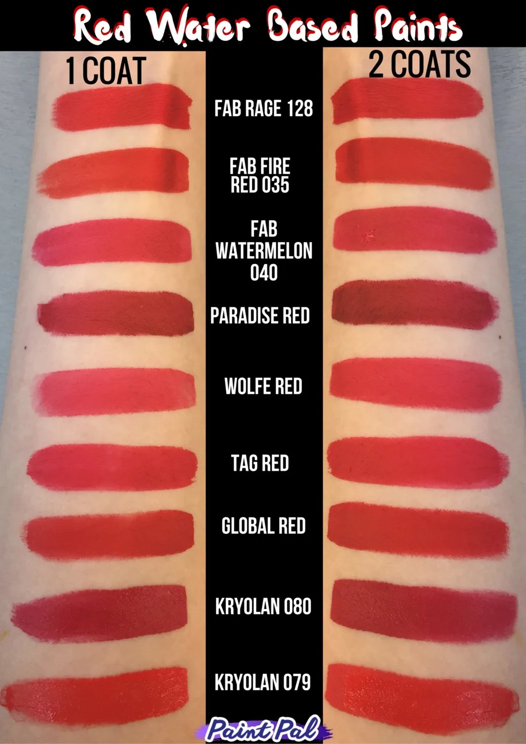 F.A.B. 035 Fire Red peinture visage 16g rouge vif