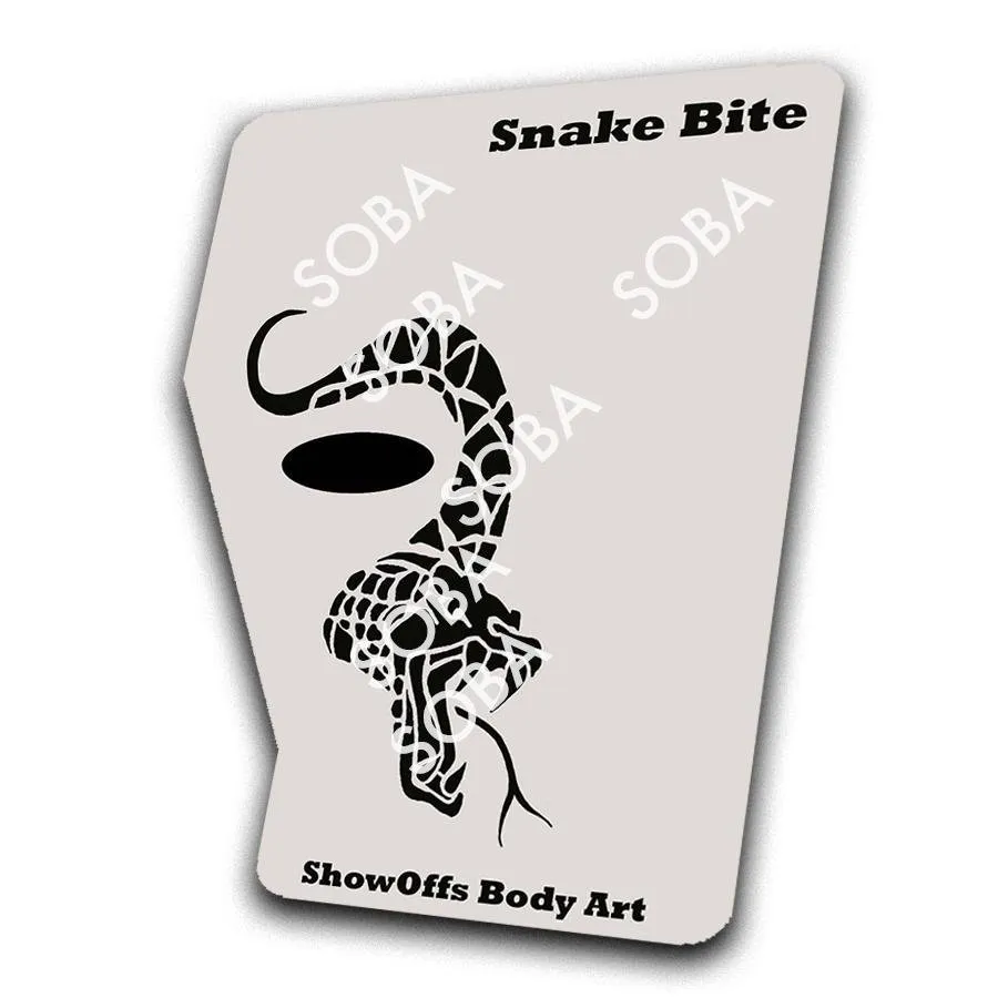 ProAiir StencilEyes Snake Bite pochoir taille unique serpent