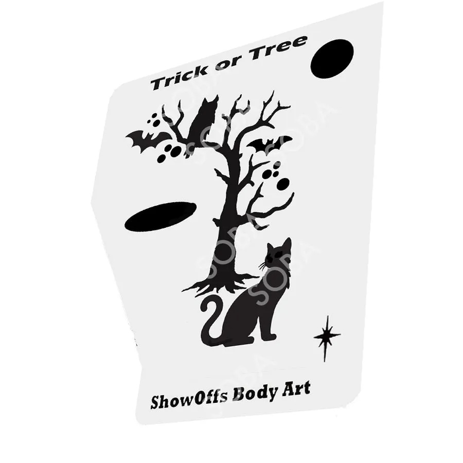 ProAiir StencilEyes Trick or Tree pochoir visage taille unique