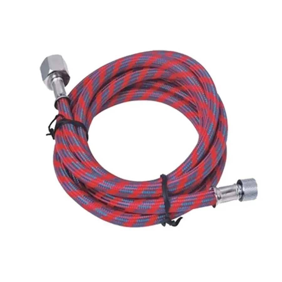 ProAiir tuyau aérographe rouge 1/4-1/8 tressé