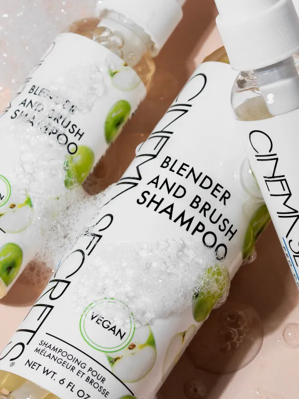 Woochie Cinema Secrets Green Apple Blender and Brush Shampoo 2 oz nettoyant vegan