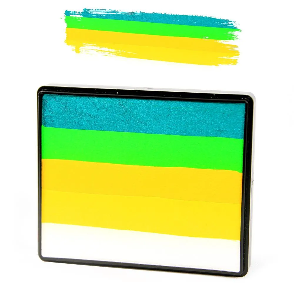 F.A.B. Rainbow Cake Green Apple peinture visage 50 g vert jaune