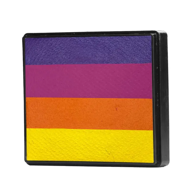 F.A.B. Dazzle Rainbow Cake peinture visage violet magenta orange jaune 50 g