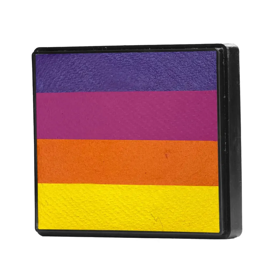 F.A.B. Dazzle Rainbow Cake peinture visage violet magenta orange jaune 50 g
