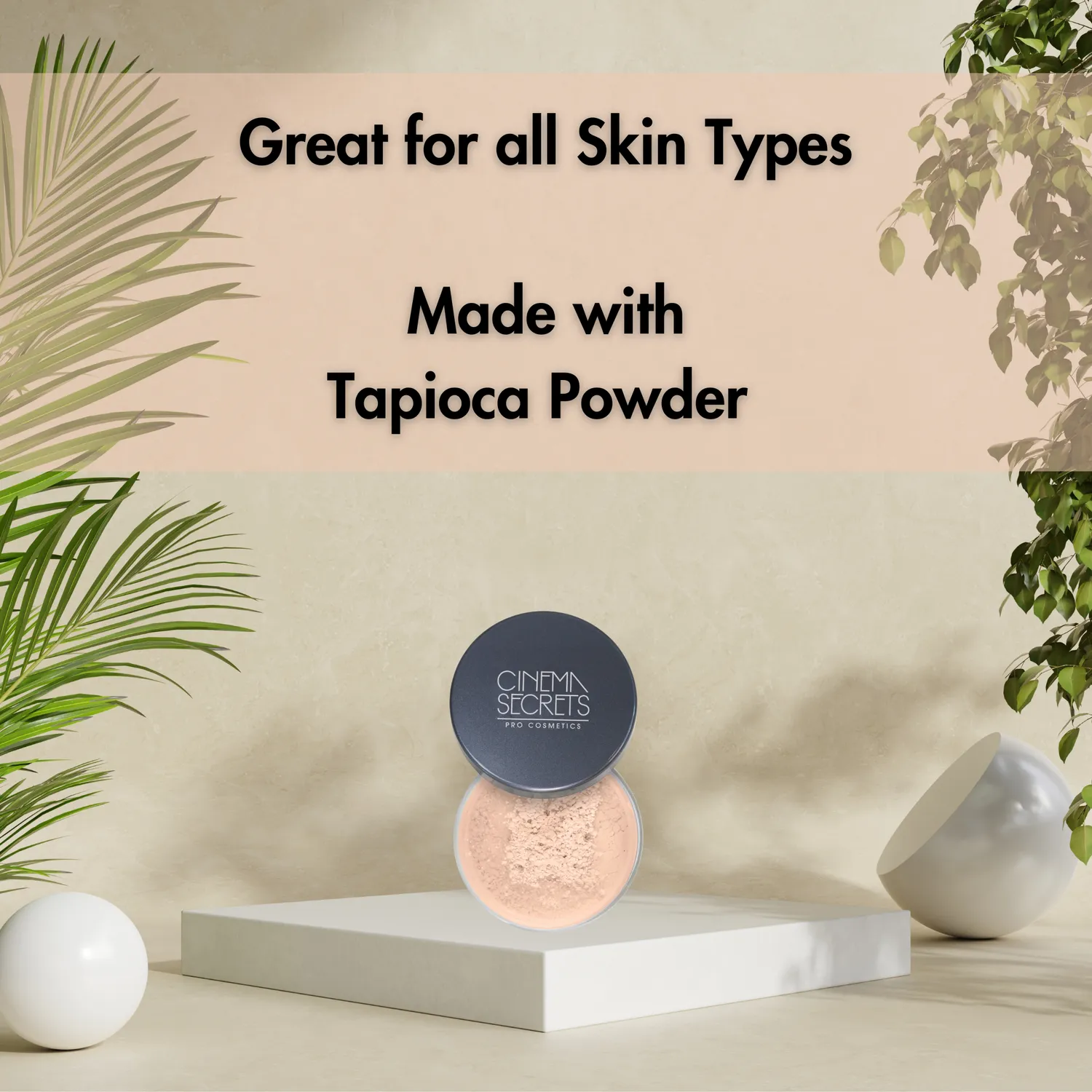 Cinema Secrets Ultralucent poudre libre Warm Light vegan