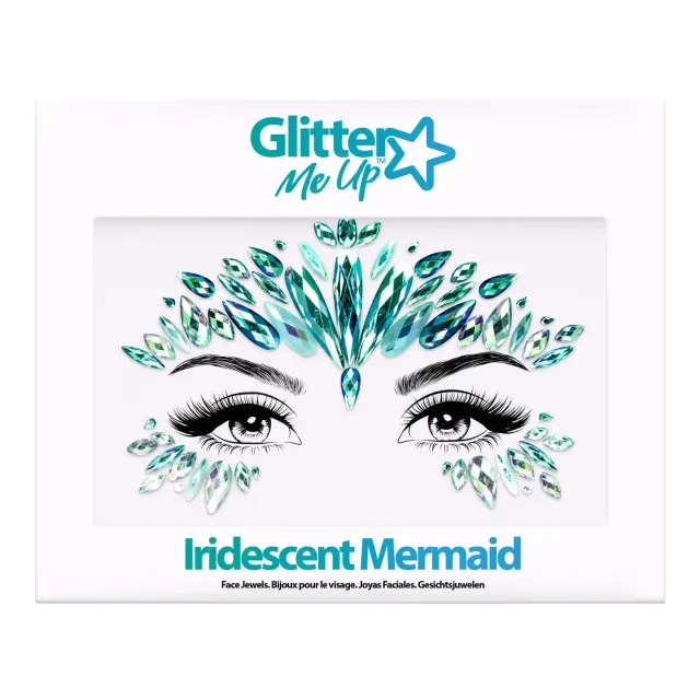Paintglow Glitter Me Up Iridescent Mermaid bijoux visage bleus