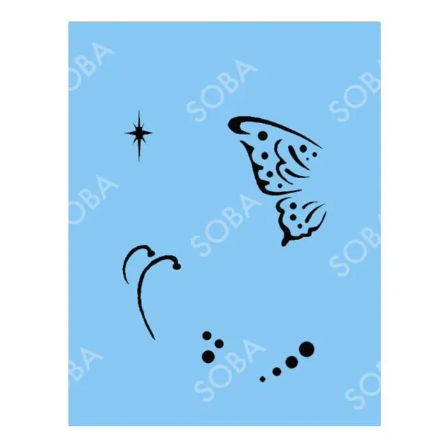 ProAiir StencilEyes QEZ80 Mini aile papillon pochoir