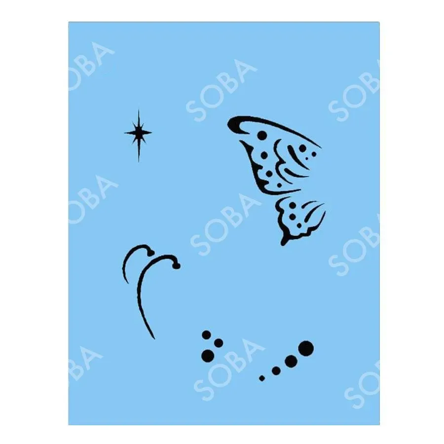 ProAiir StencilEyes QEZ80 Mini aile papillon pochoir