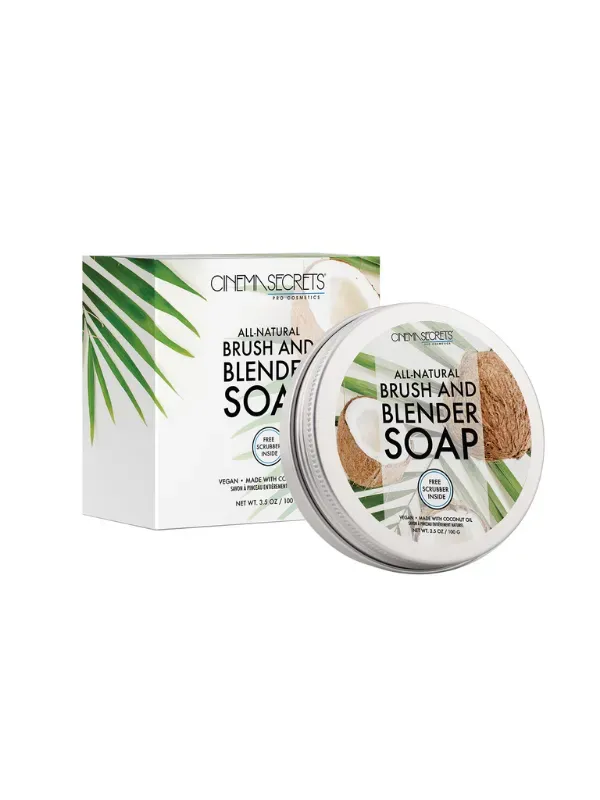 Cinema Secrets All-Natural Vegan Brush & Blender Soap savon pinceaux vegan