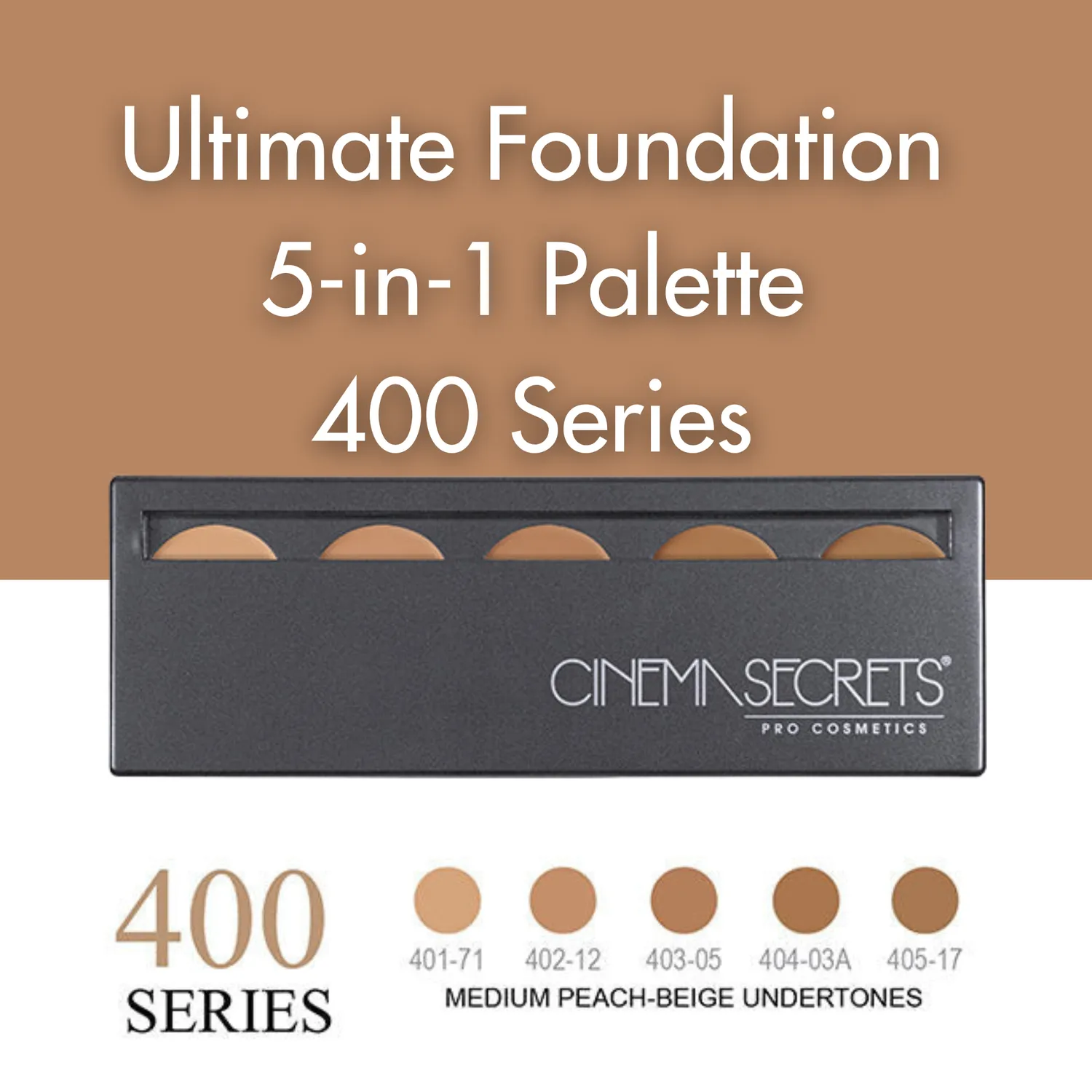Cinema Secrets 5-en-1 400 palette fond de teint medium