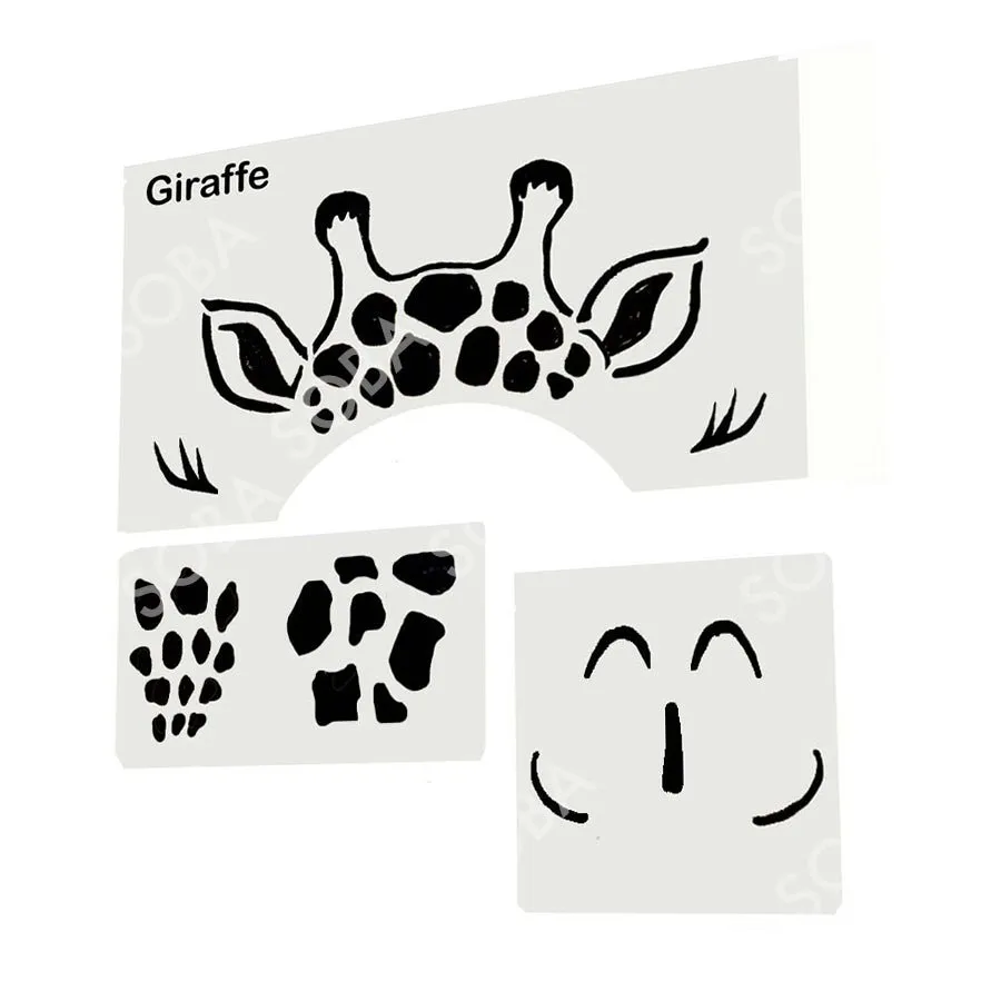 ProAiir StencilEyes Jeffrey pochoir visage taille unique girafe