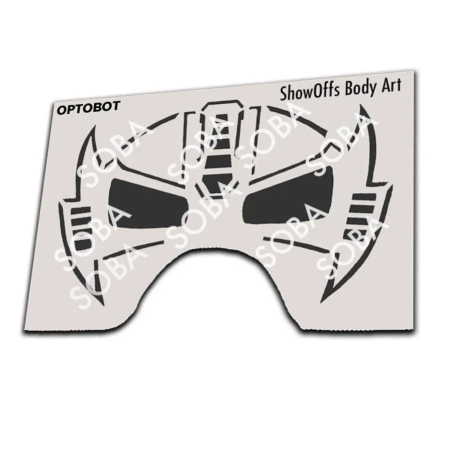 ProAiir StencilEyes Optobot pochoir visage taille enfant robot