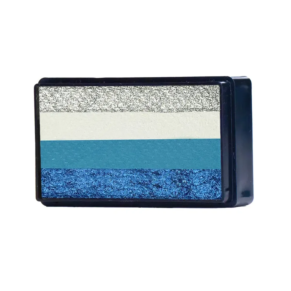 F.A.B. Winter Sparkle Arty Cake peinture visage 28g bleu givré