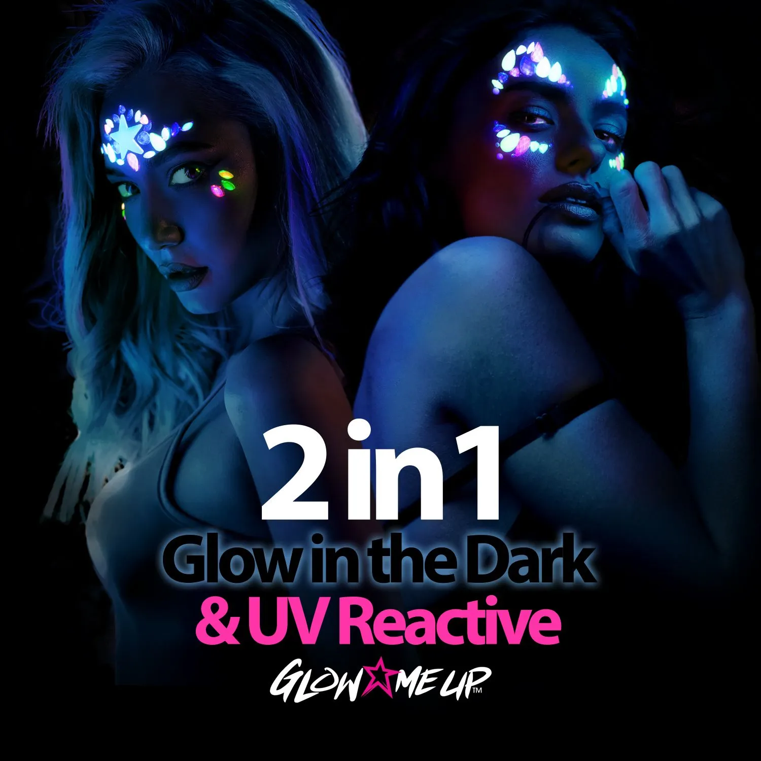 Paintglow bijoux visage phosphorescents glow in the dark