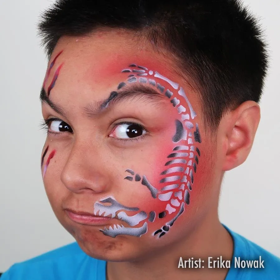 ProAiir StencilEyes Bone Head pochoir visage squelette