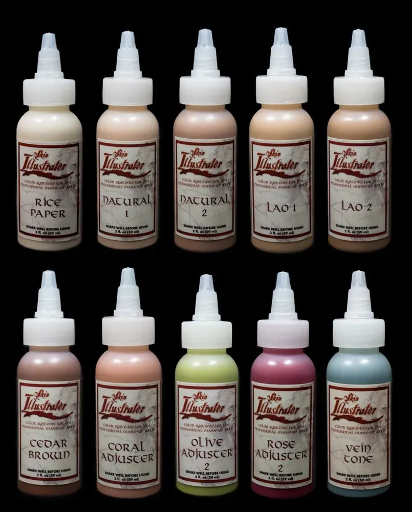 Skin Illustrator Flesh Tone Palette Liquids maquillage peau