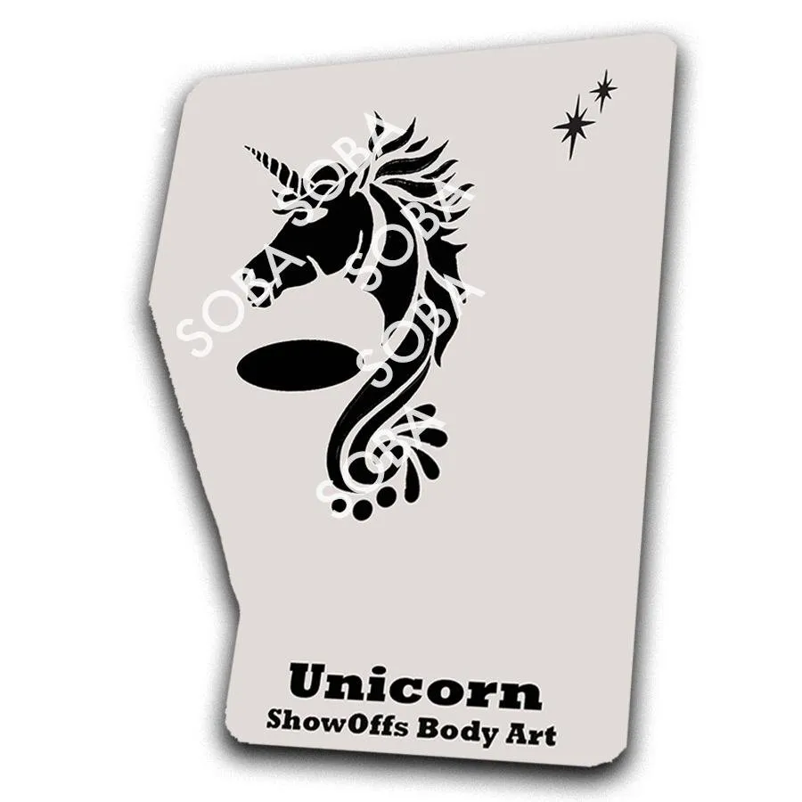 ProAiir StencilEyes Unicorn pochoir visage taille unique