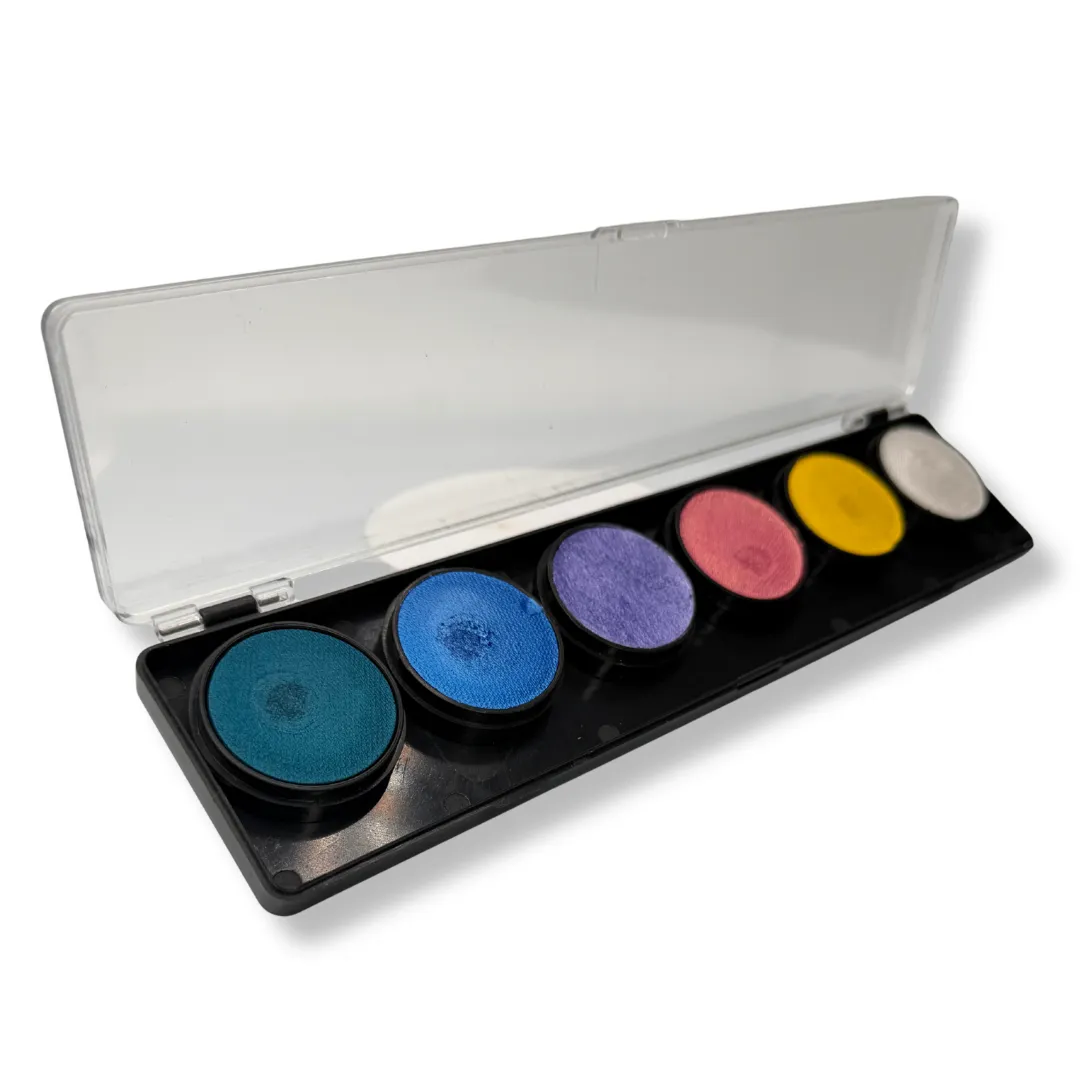 F.A.B. 6-Color Shimmer Swirl Palette palette visage 6 couleurs – effets lumineux
