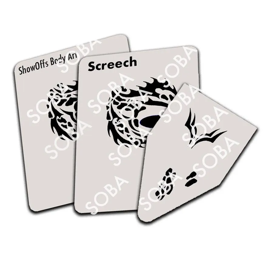 ProAiir StencilEyes Screech pochoir visage adulte garçon