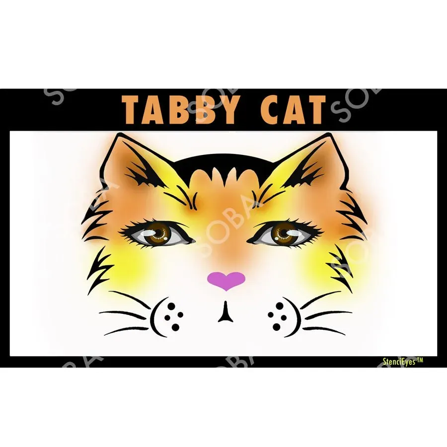 ProAiir StencilEyes Tabby Cat pochoir visage taille unique chat