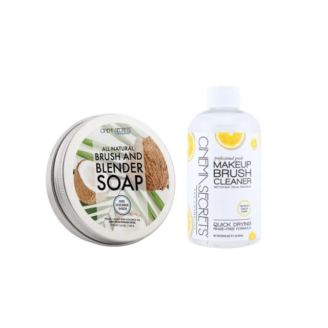 Cinema Secrets Clean and Clear kit nettoyage pinceaux citron 2 en 1