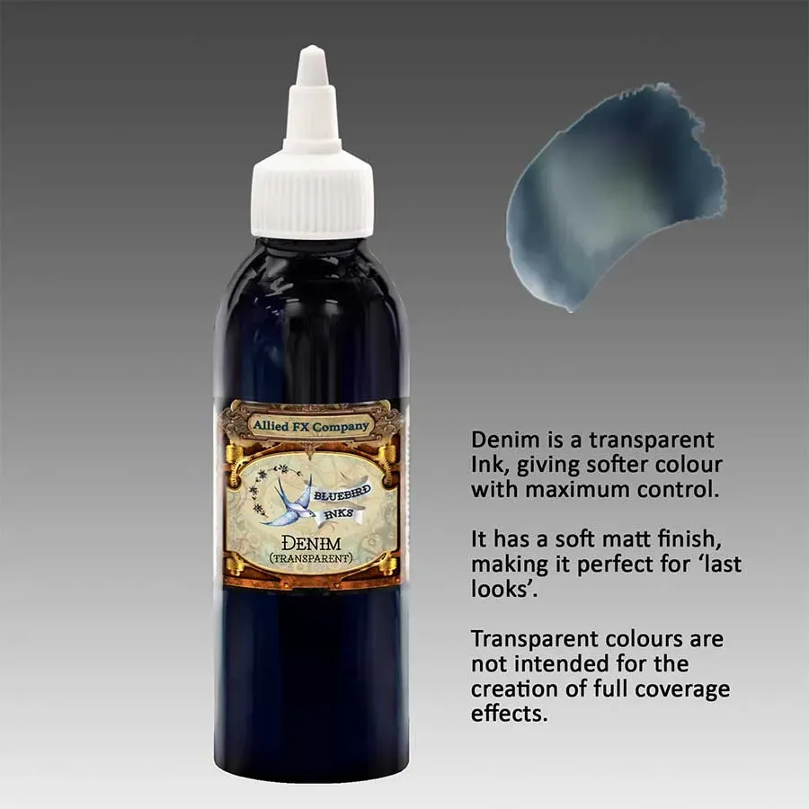 BLUEBIRD Transparent Fluid Inks encre concentrée Denim 50 ml