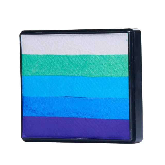 F.A.B. Mermaid Pixie Rainbow Cake 50g peinture visage bleu vert mate