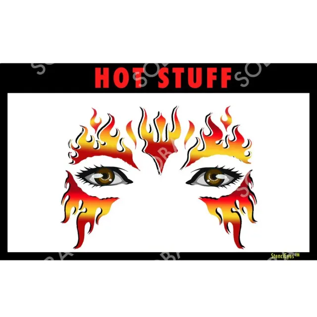 ProAiir StencilEyes Hot Stuff pochoir visage taille unique feu