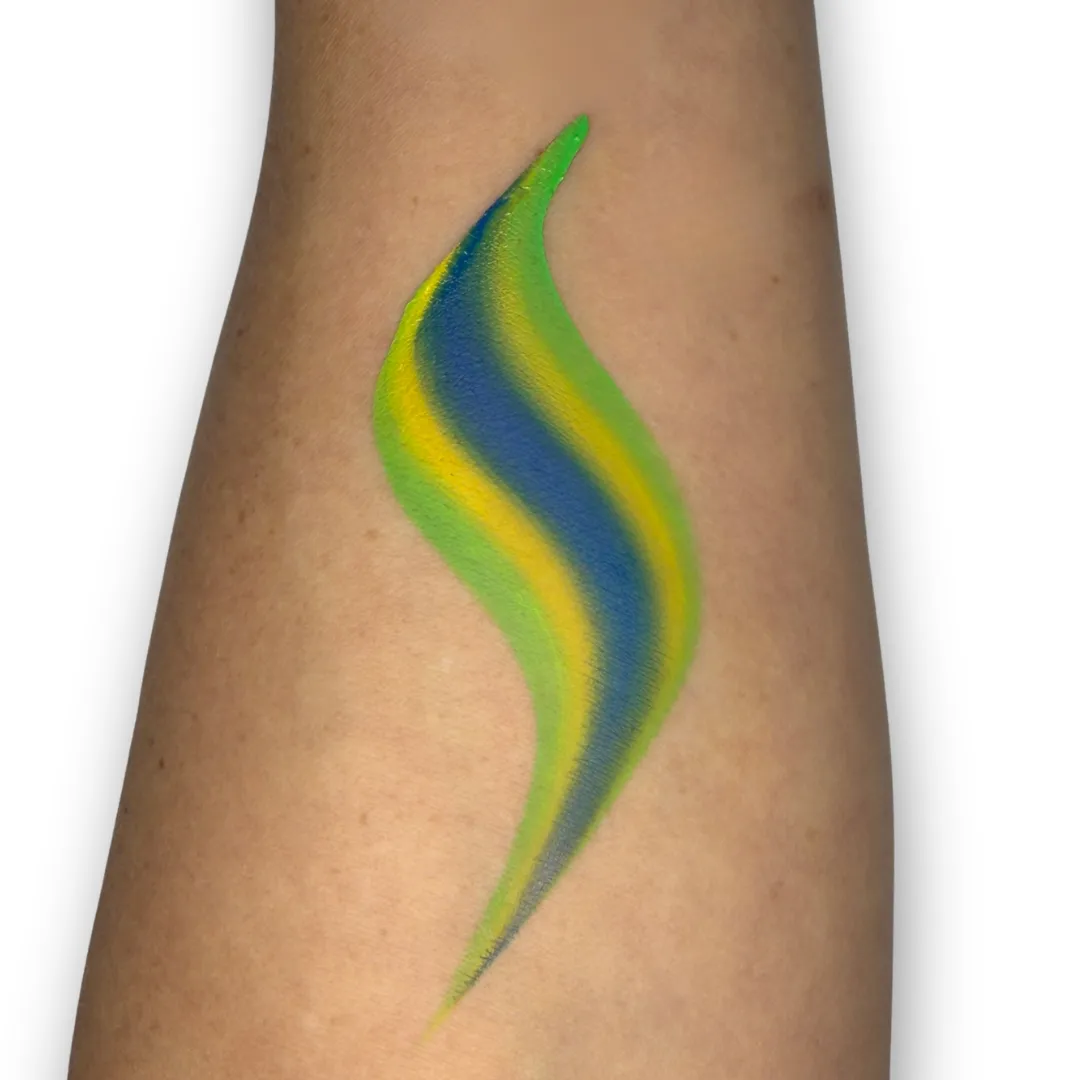 F.A.B. Brazil Flag Arty Cake 28 g peinture visage – couleurs nettes