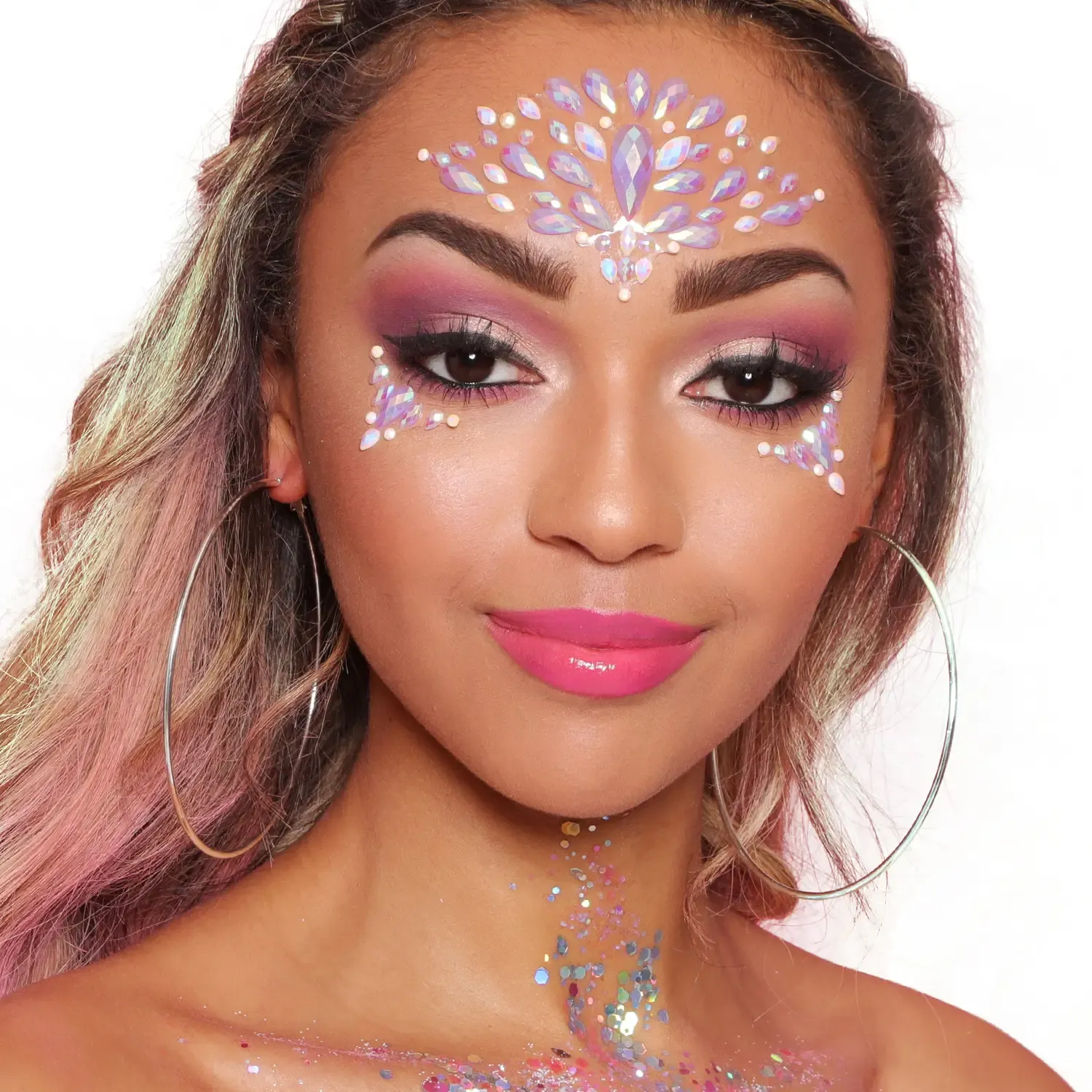 Paintglow Glitter Me Up Iridescent Pearl bijoux visage perle dorée