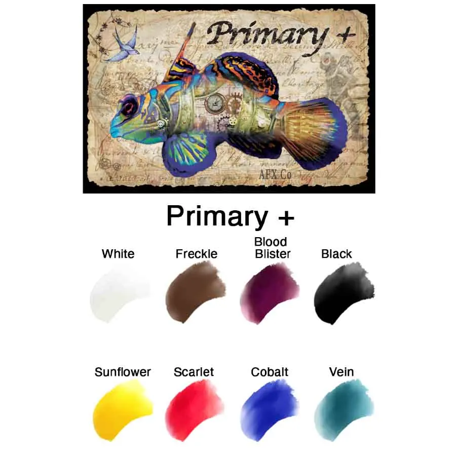 Bluebird Primary+ palette encres 32g mélange couleurs