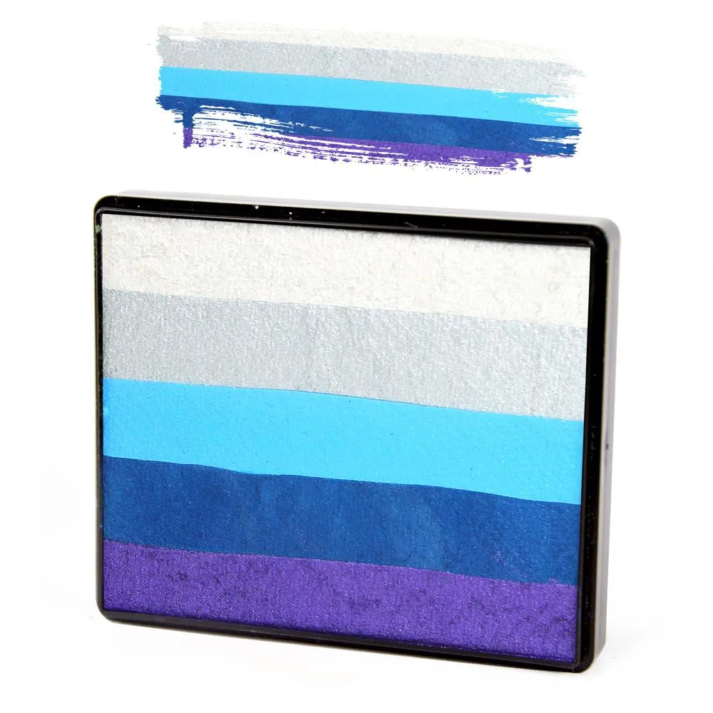 F.A.B. Midnight Rainbow Cake Fard Visage 50g Bleu Nuit
