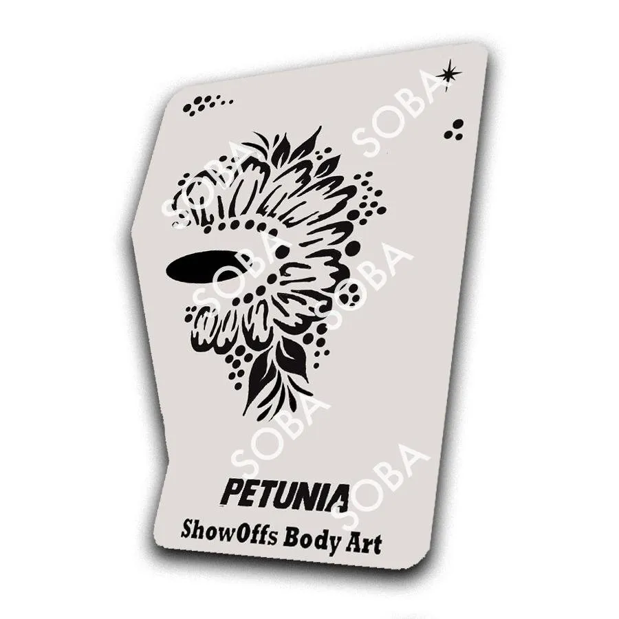 ProAiir StencilEyes Petunia pochoir maquillage fleur