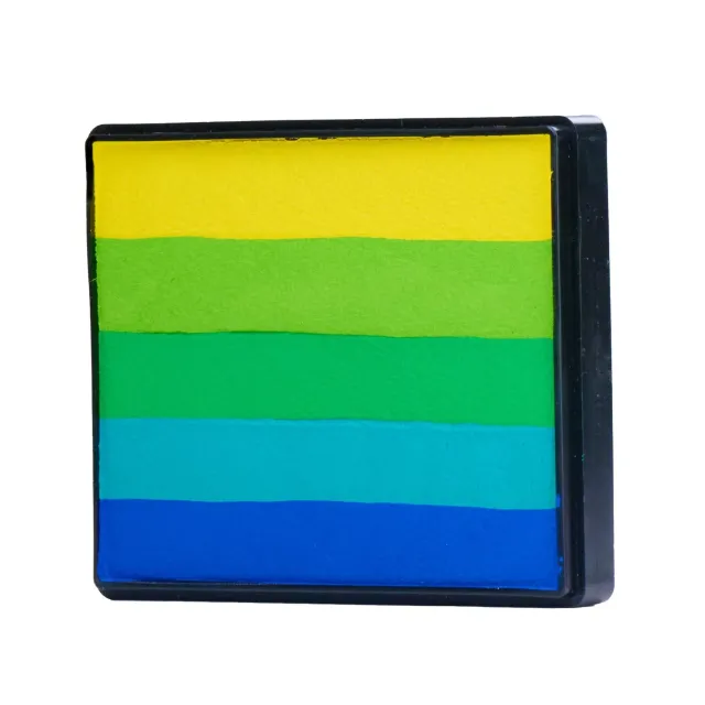 FAB Flash Rainbow peinture visage 50g jaune vert bleu