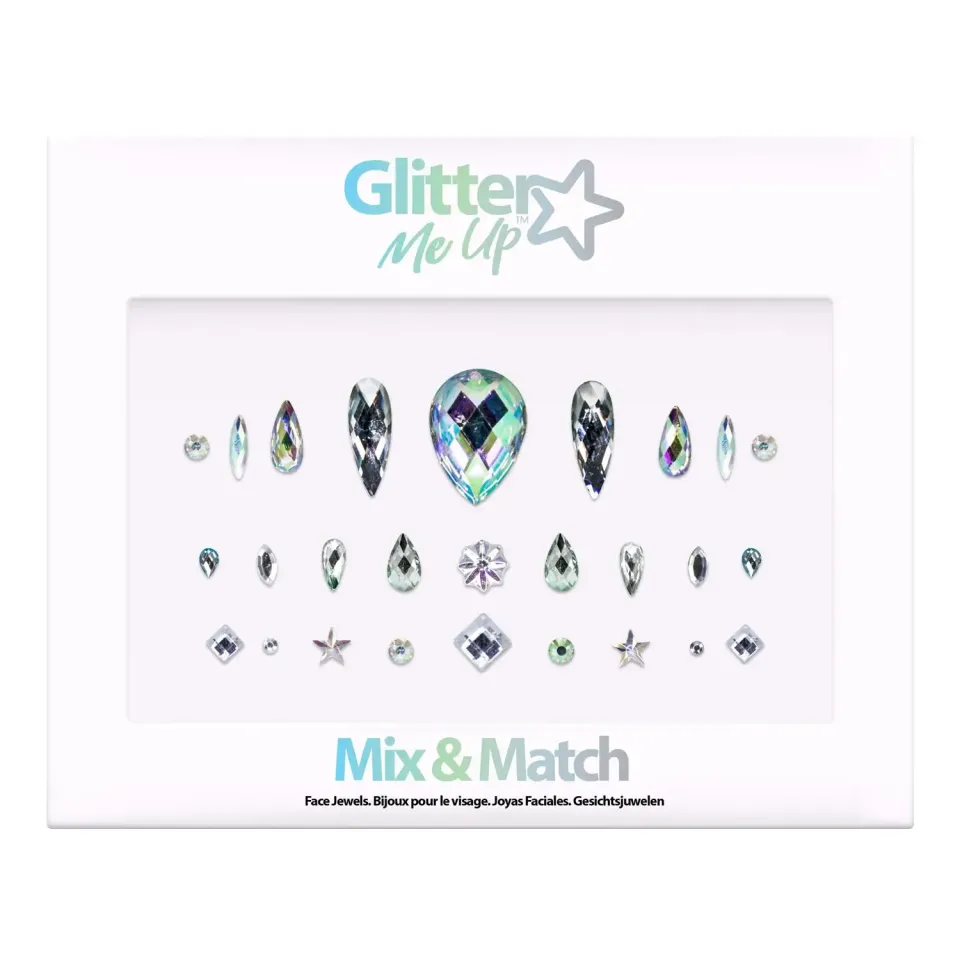 Paintglow Glitter Me Up Mix & Match bijoux visage multicolore