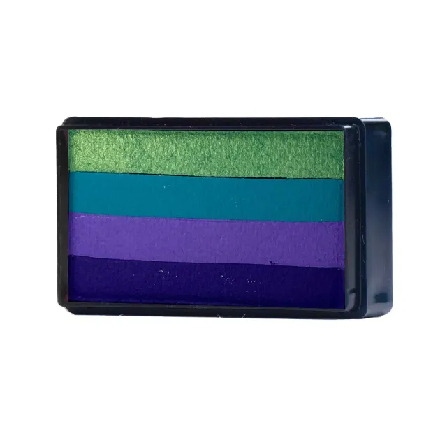 F.A.B. Slice Arty Cake peinture one stroke vert bleu violet 28 g