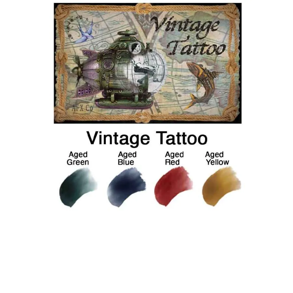 Bluebird Vintage Tattoo palette tatouage 32g effet ancien